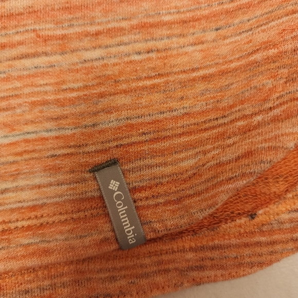 Columbia Cuffed Sleeve Peachy Pink Sweatshirt Size M - Picture 9 of 11